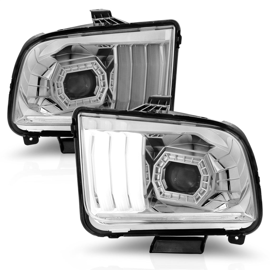 Anzo USA 121567 Projector Headlight Set Fits 05-09 Mustang