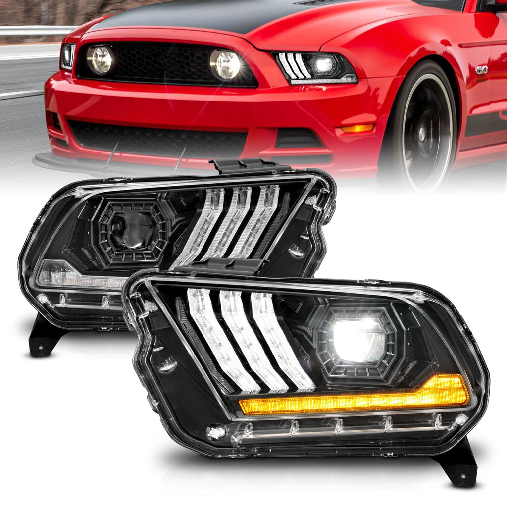 Anzo USA 121572 LED Projector Headlight Fits 13-14 Mustang