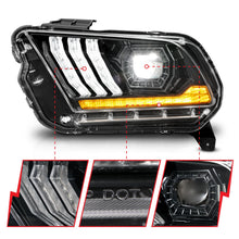 Load image into Gallery viewer, Anzo USA 121572 LED Projector Headlight Fits 13-14 Mustang