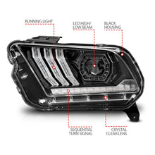 Load image into Gallery viewer, Anzo USA 121572 LED Projector Headlight Fits 13-14 Mustang