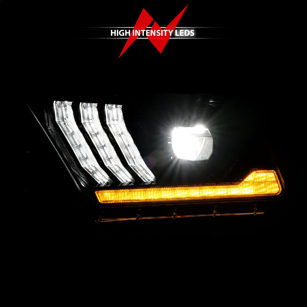 Anzo USA 121572 LED Projector Headlight Fits 13-14 Mustang