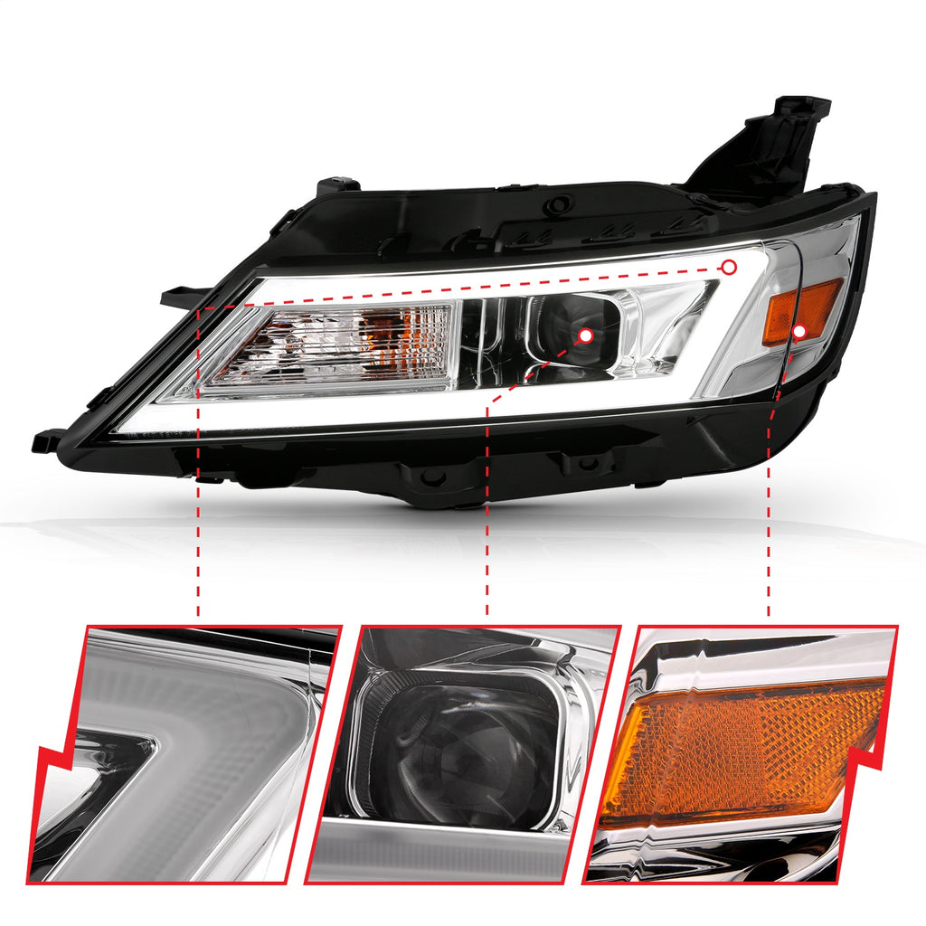 Anzo USA 121575 Projector Headlight Set Fits 14-20 Impala