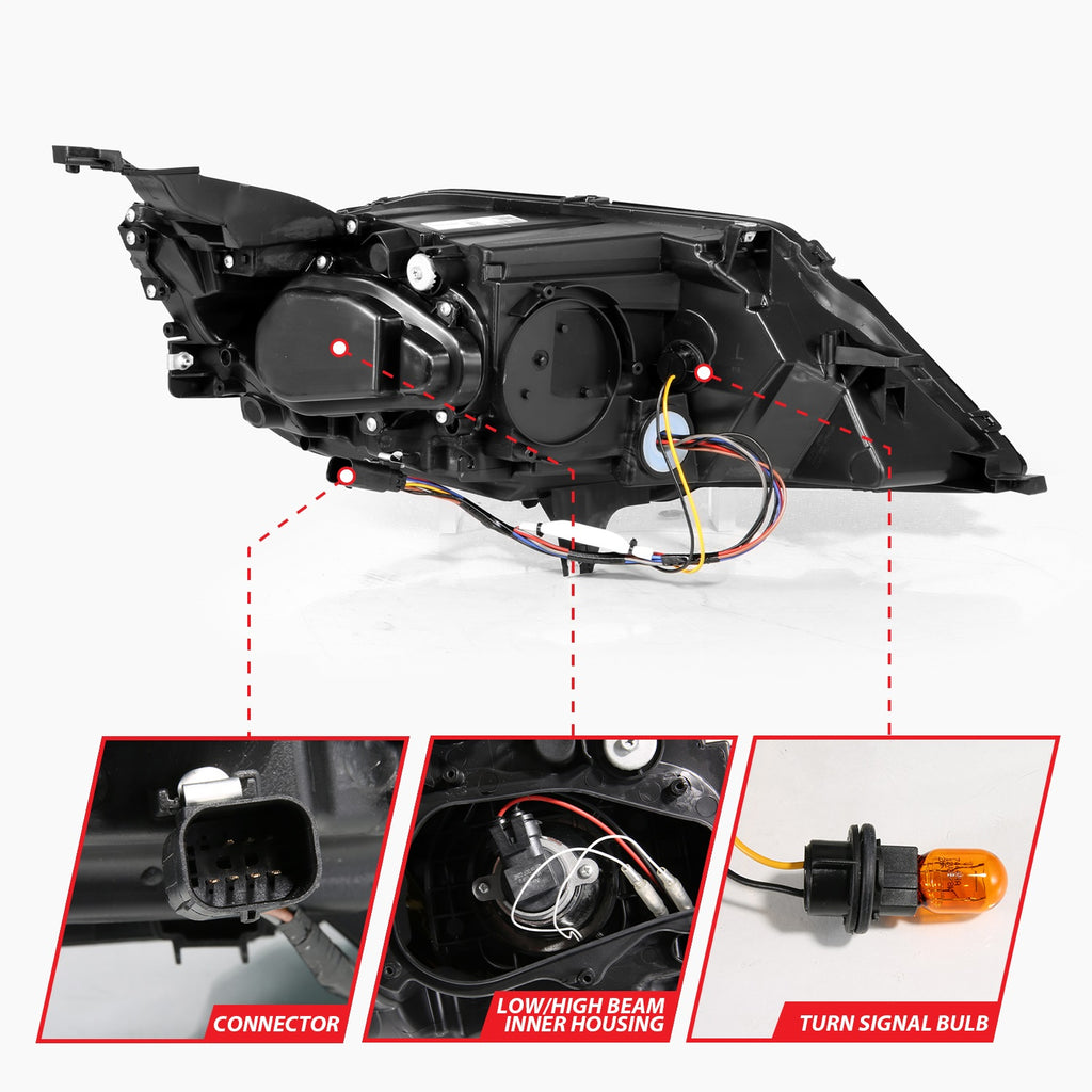 Anzo USA 121575 Projector Headlight Set Fits 14-20 Impala