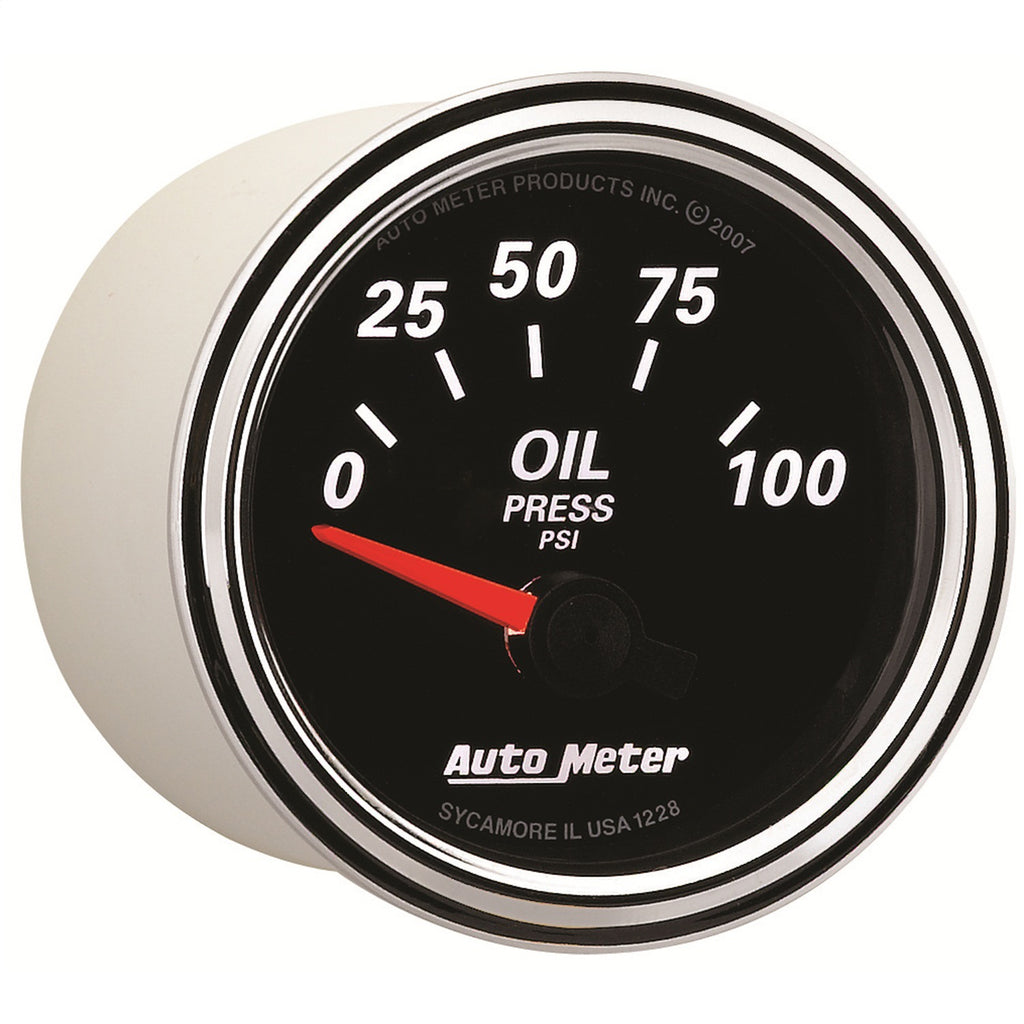 AutoMeter 1228 Designer Black II Oil Pressure Gauge