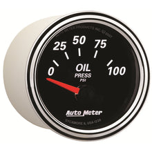 Load image into Gallery viewer, AutoMeter 1228 Designer Black II Oil Pressure Gauge