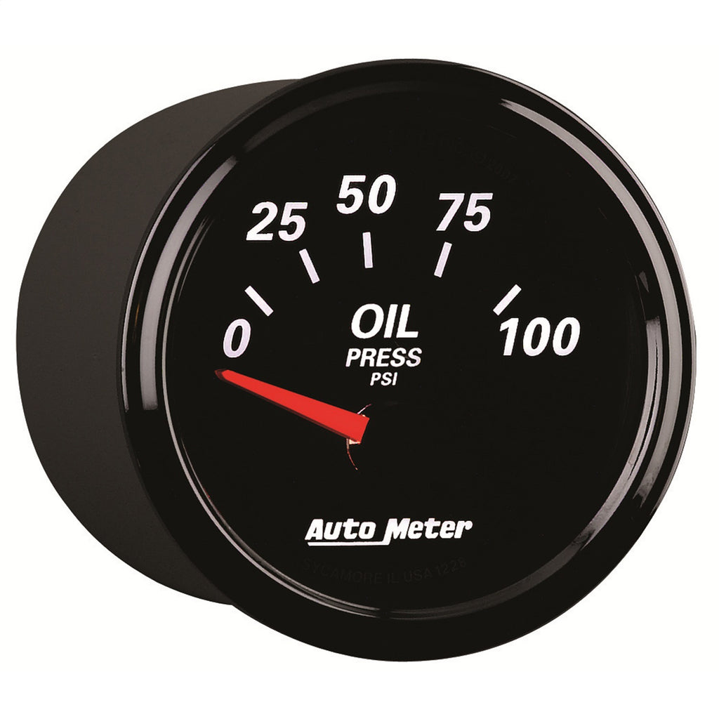 AutoMeter 1228 Designer Black II Oil Pressure Gauge