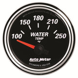 AutoMeter 1238 Designer Black II Water Temperature Gauge