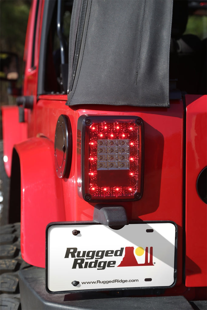 Rugged Ridge 12403.88 LED Tail Light Set Fits 07-18 Wrangler (JK)