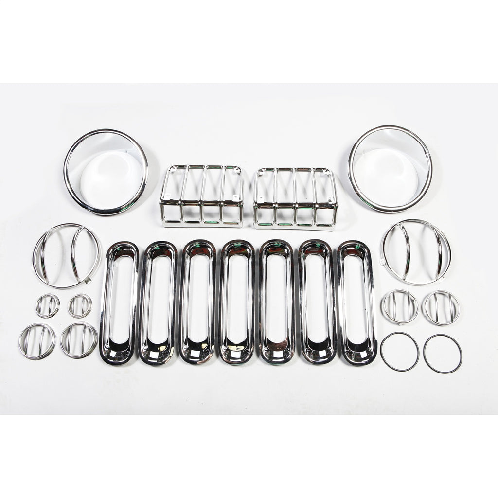 Rugged Ridge 12496.10 Euro Guard Kit Head/Side/Fog/Tail Light Gd