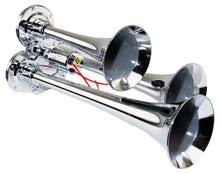 Load image into Gallery viewer, Kleinn Automotive Air Horns 130 Chrome Triple Horn