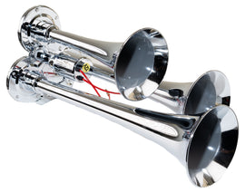 Kleinn Automotive Air Horns 130 Chrome Triple Horn