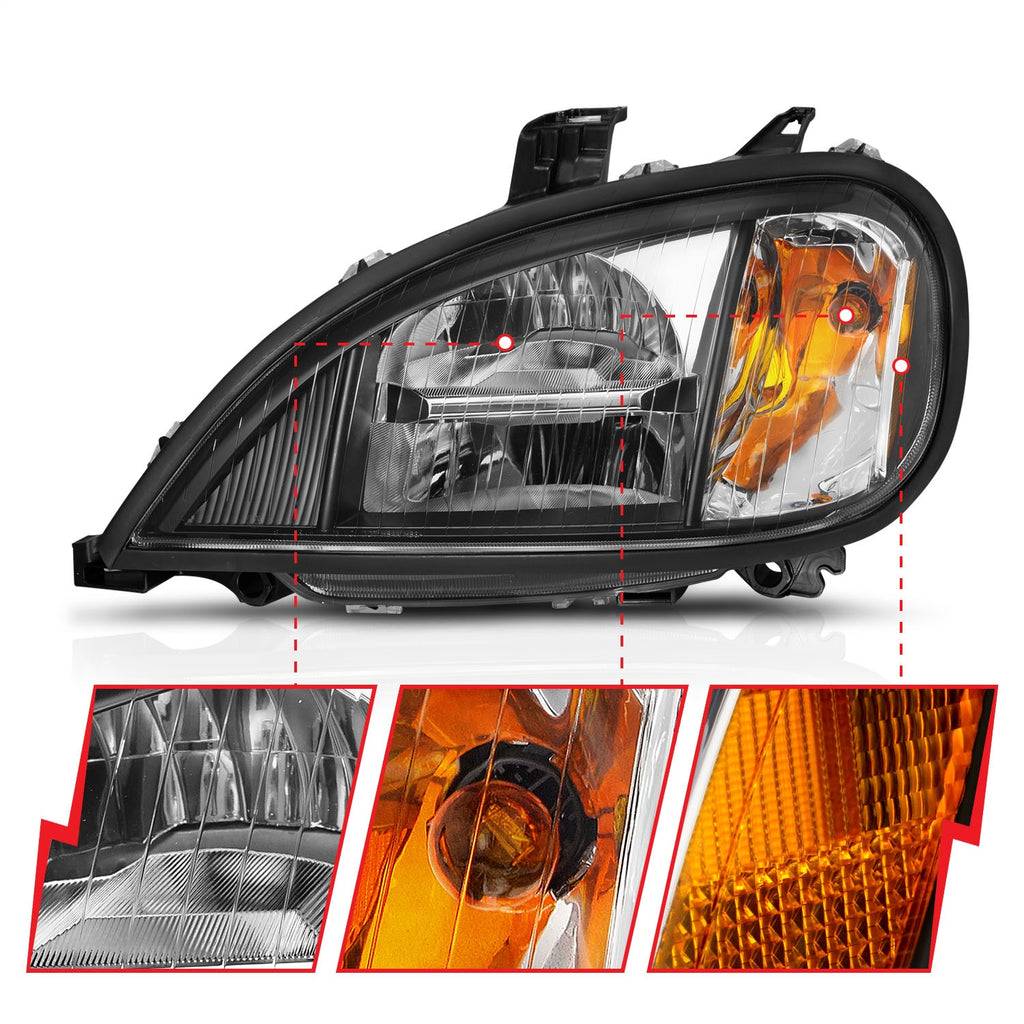 Anzo USA 131028 LED Crystal Headlight Fits 00-13 Columbia