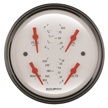 Load image into Gallery viewer, AutoMeter 1314 Arctic White Quad Gauge