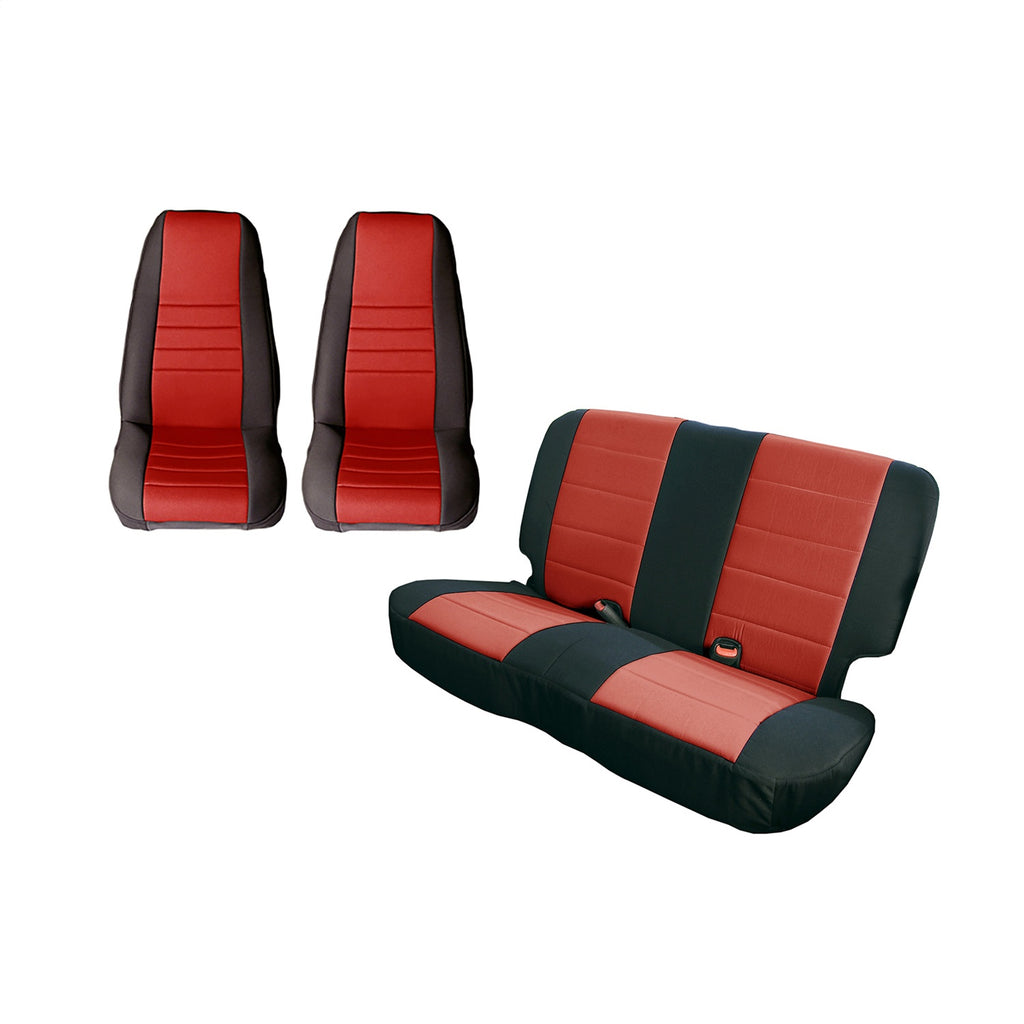 Rugged Ridge 13290.53 Seat Cover Kit Fits 80-90 CJ5 CJ7 Scrambler Wrangler (YJ)