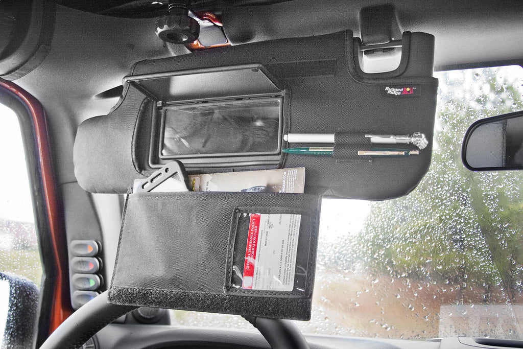 Rugged Ridge 13305.08 Sun Visor Organizer Fits 10-18 Wrangler (JK)