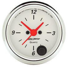 Load image into Gallery viewer, AutoMeter 1385 Arctic White Clock