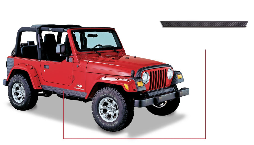 Bushwacker 14002 TrailArmor Rocker Panel Fits 97-06 Wrangler (TJ)