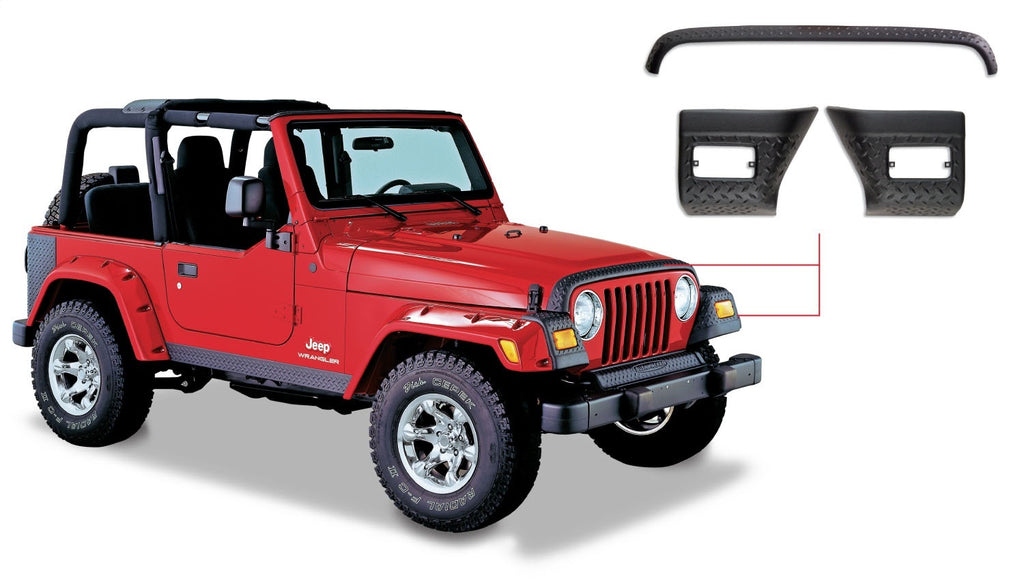 Bushwacker 14005 TrailArmor Hood Stone Guard And Front Corners Set