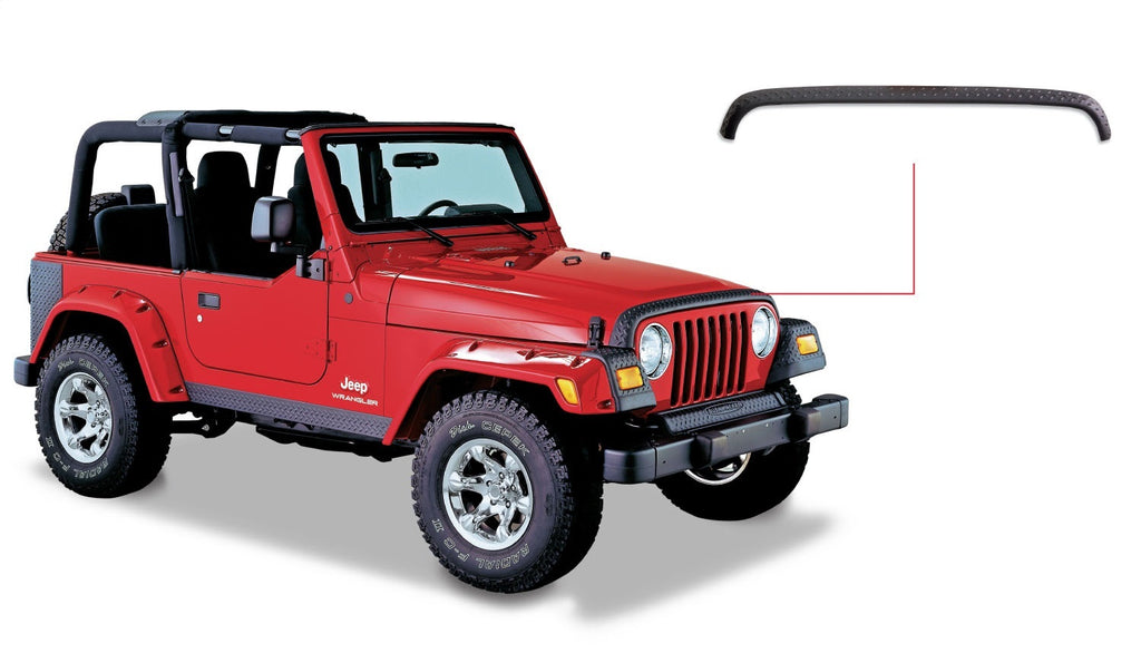 Bushwacker 14006 TrailArmor Hood Stone Guard Fits 98-06 Wrangler (TJ)