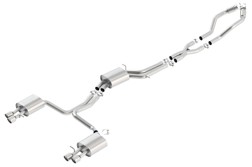 Borla 140403 S-Type Cat-Back Exhaust System Fits 10-16 S4