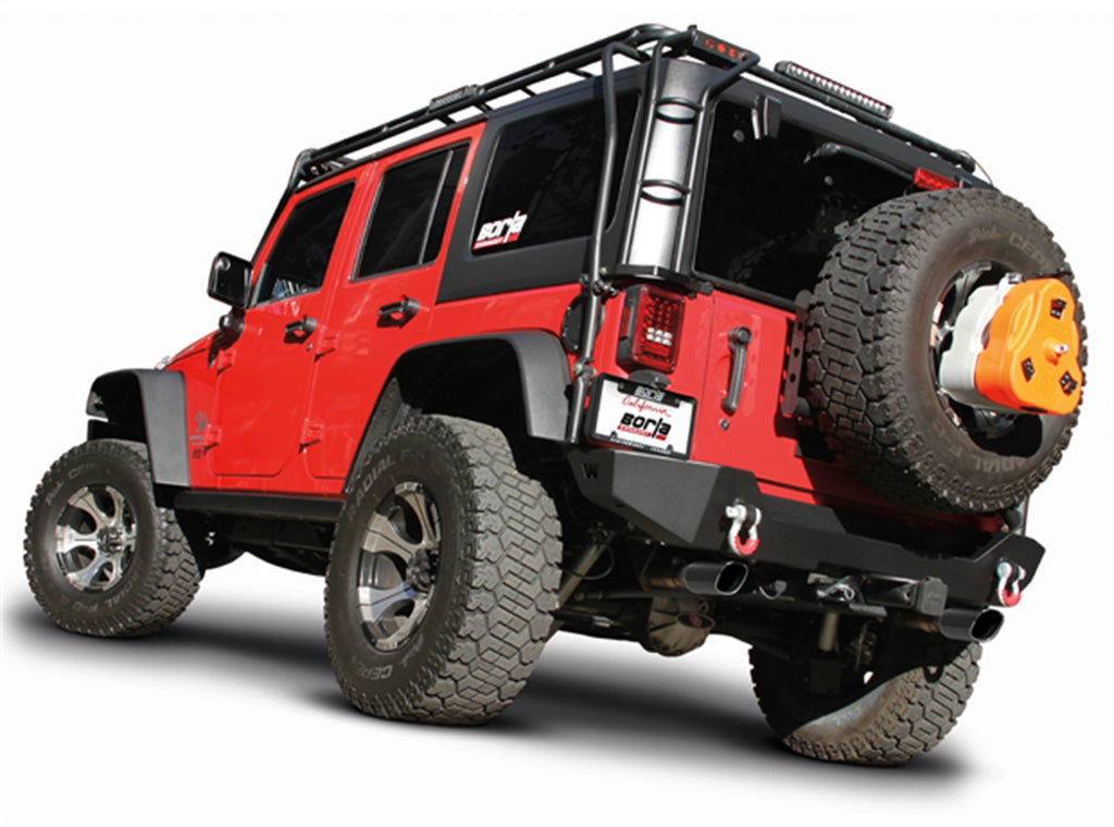 Borla 140460BC Touring Cat-Back Exhaust System Fits 12-18 Wrangler (JK)