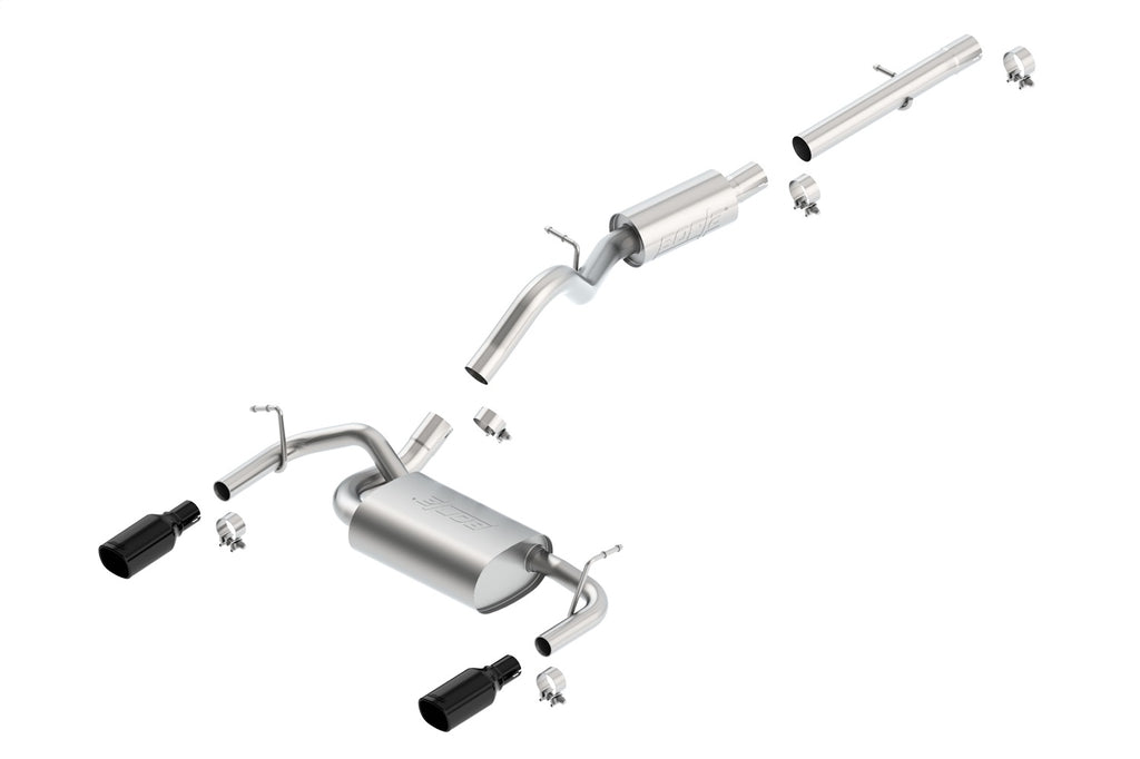 Borla 140460BC Touring Cat-Back Exhaust System Fits 12-18 Wrangler (JK)