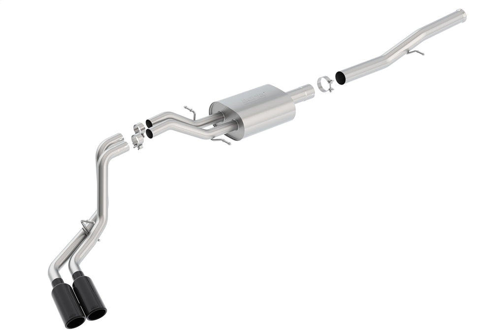Borla 140576BC S-Type Cat-Back Exhaust System Fits Sierra 1500 Silverado 1500