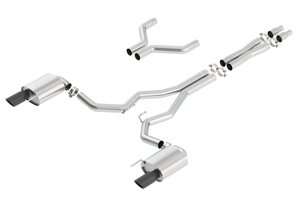 Borla 140629BC S-Type Cat-Back Exhaust System Fits 15-17 Mustang