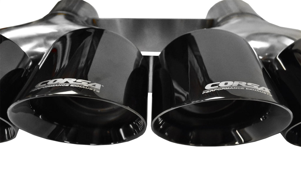 Corsa Performance 14062BLK Exhaust Tip Kit Fits 14-19 Corvette