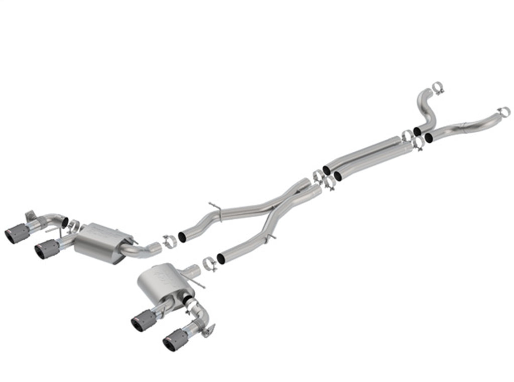 Borla 140726CFBA S-Type Cat-Back Exhaust System Fits 17-24 Camaro