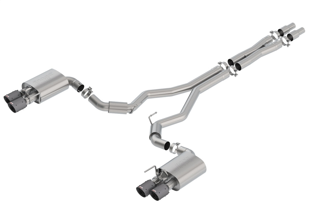 Borla 140742CFBA S-Type Cat-Back Exhaust System Fits 18-23 Mustang
