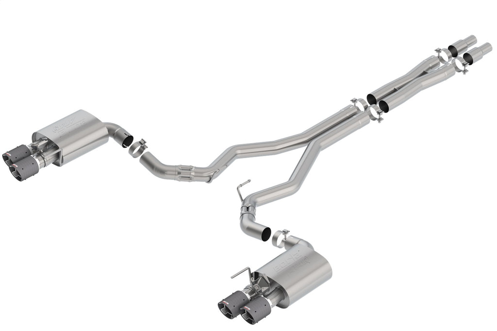 Borla 140743CF ATAK Cat-Back Exhaust System Fits 18-23 Mustang