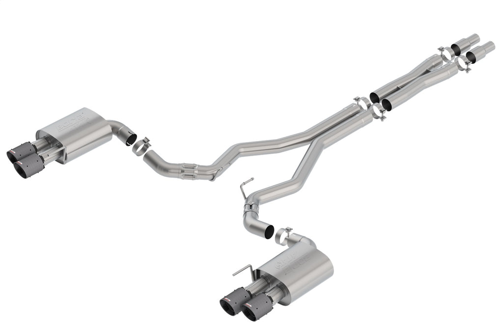 Borla 140746CFBA ATAK Cat-Back Exhaust System Fits 18-23 Mustang