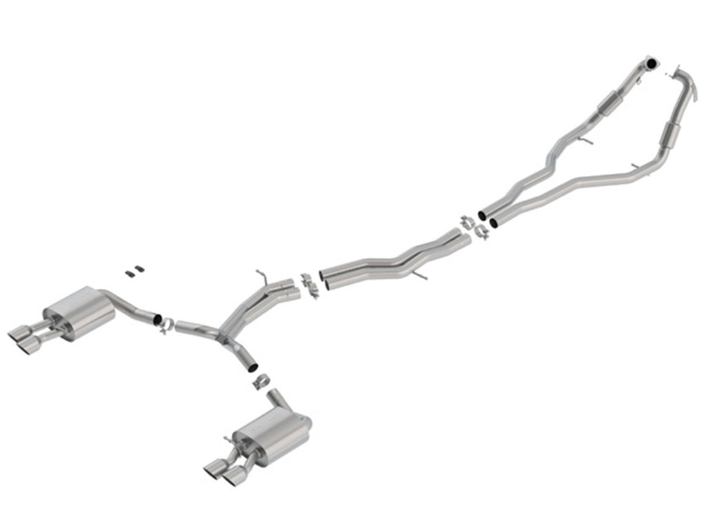 Borla 140749SB S-Type Cat-Back Exhaust System Fits 18-22 S5 Sportback