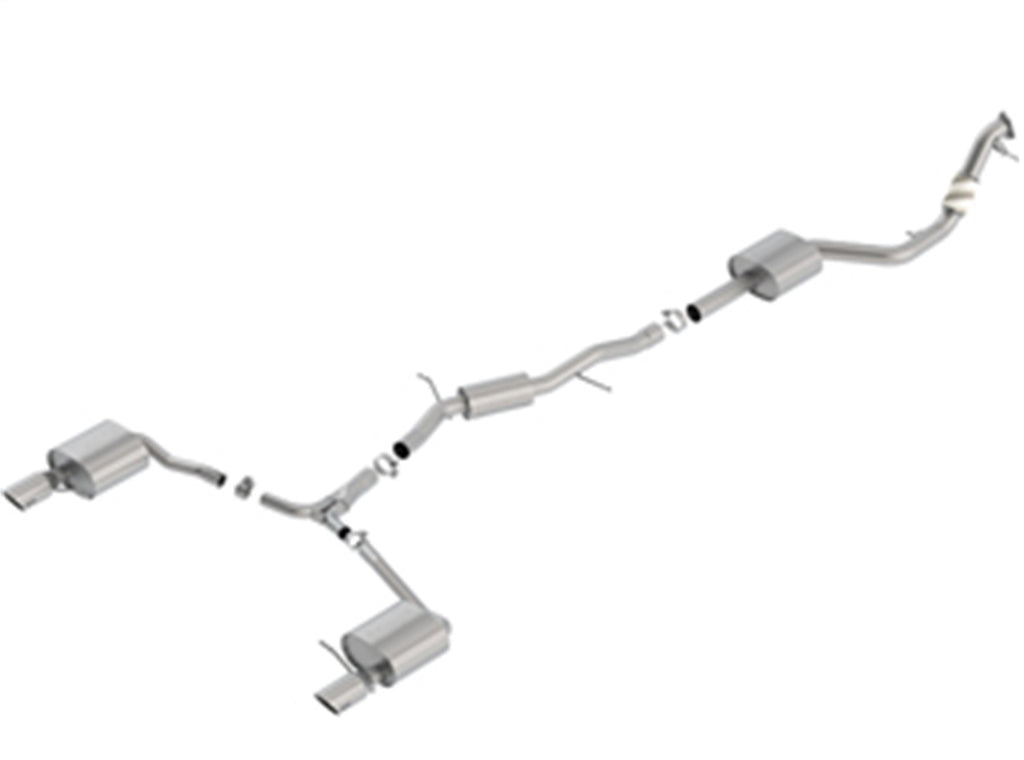 Borla 140761SB S-Type Cat-Back Exhaust System Fits 17-19 A4 Quattro