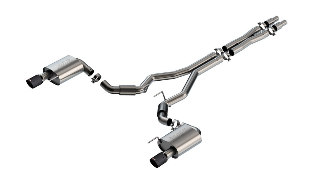 Borla 140960CFBA S-Type Cat-Back Exhaust System Fits 24 Mustang