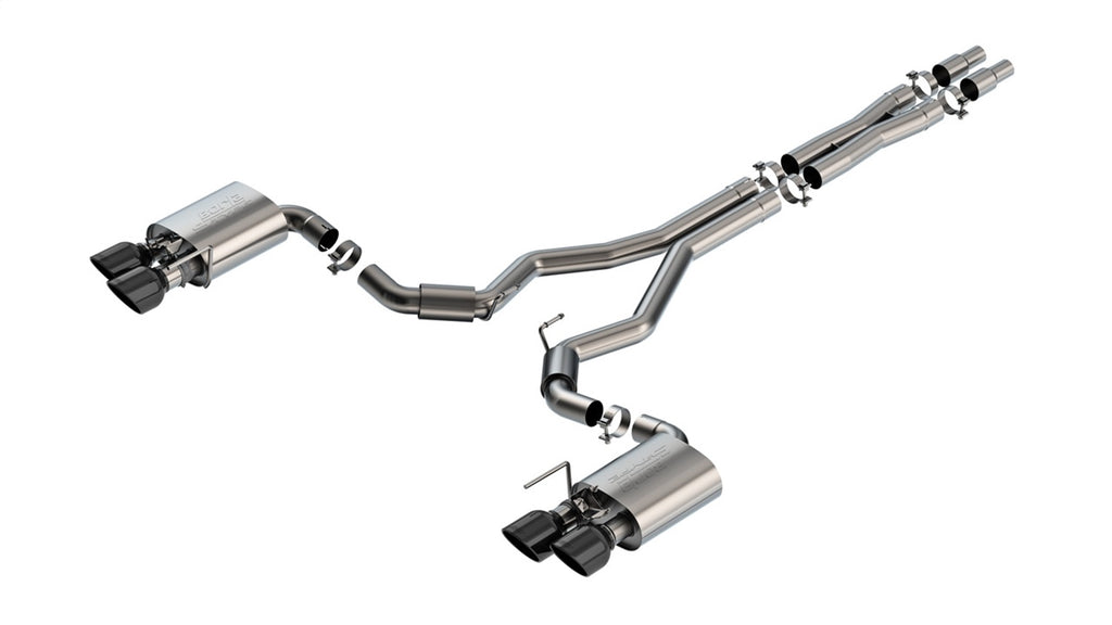 Borla 140964BC S-Type Cat-Back Exhaust System Fits 24 Mustang