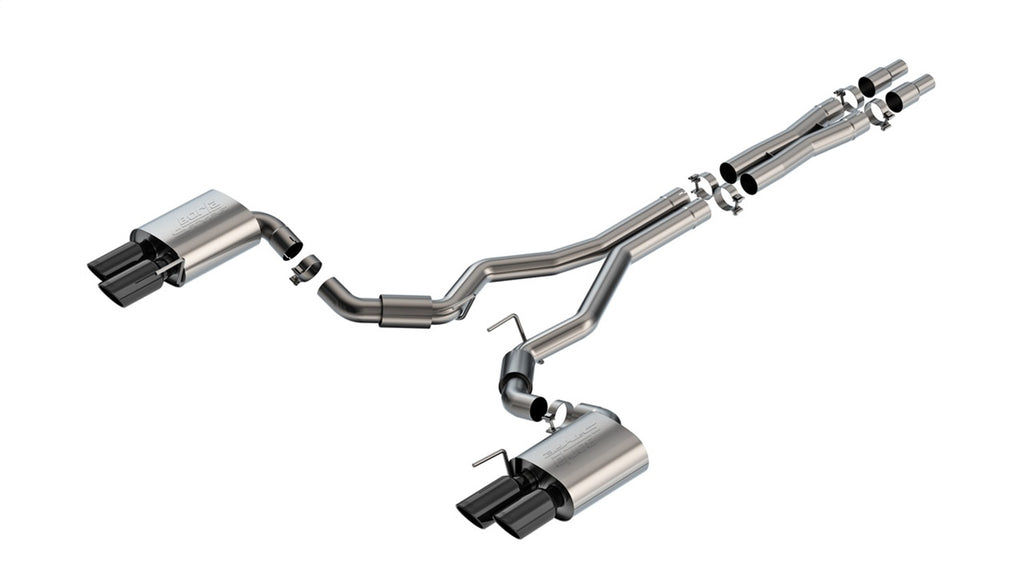 Borla 140969BC S-Type Cat-Back Exhaust System Fits 24 Mustang
