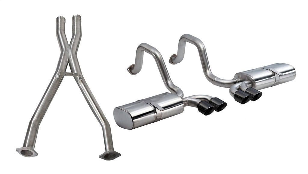 Corsa Performance 14111CBBLK Sport Cat-Back Exhaust System Fits 97-04 Corvette