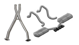 Corsa Performance 14139CBBLK Sport Cat-Back Exhaust System Fits 97-04 Corvette