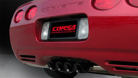 Corsa Performance 14139CBBLK Sport Cat-Back Exhaust System Fits 97-04 Corvette