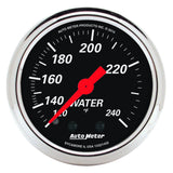 AutoMeter 1432 Designer Black Mechanical Water Temperature Gauge