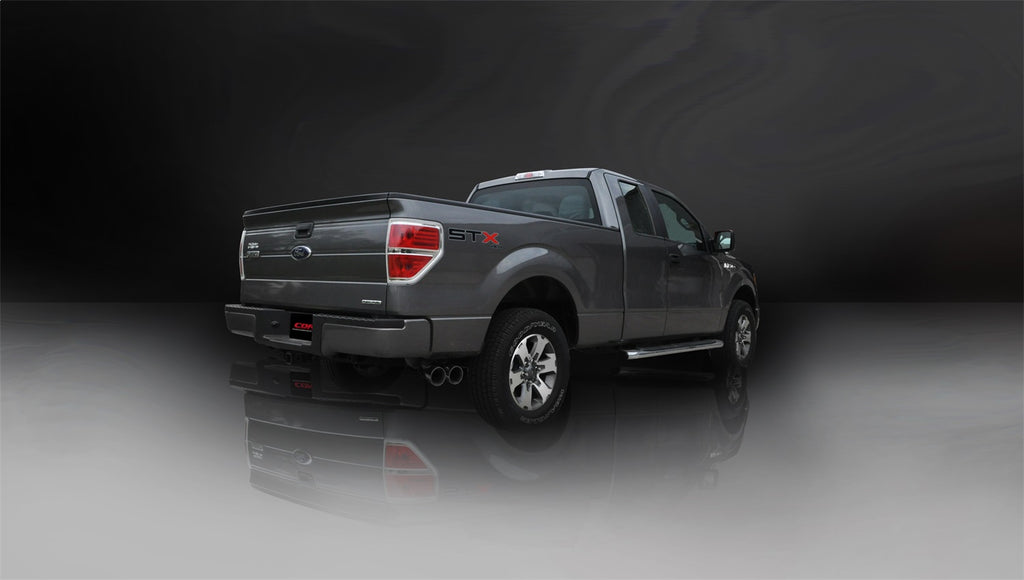 Corsa Performance 14393BLK Sport Cat-Back Exhaust System Fits 11-14 F-150