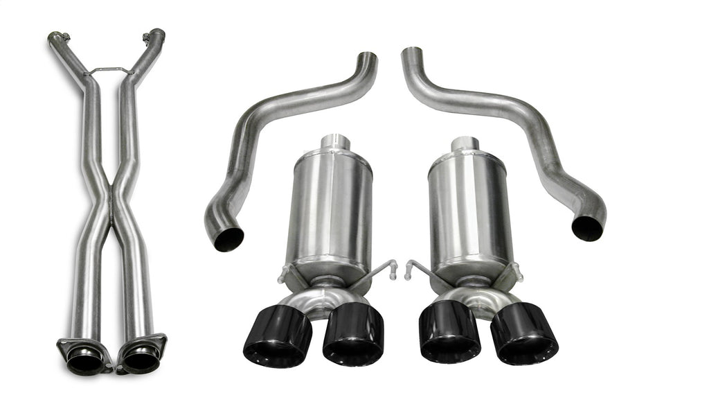 Corsa Performance 14469CB6BLK Xtreme Cat-Back Exhaust System Fits 06-08 Corvette