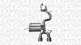 Corsa Performance 14496BLK Sport Cat-Back Exhaust System Fits 12-13 Golf R