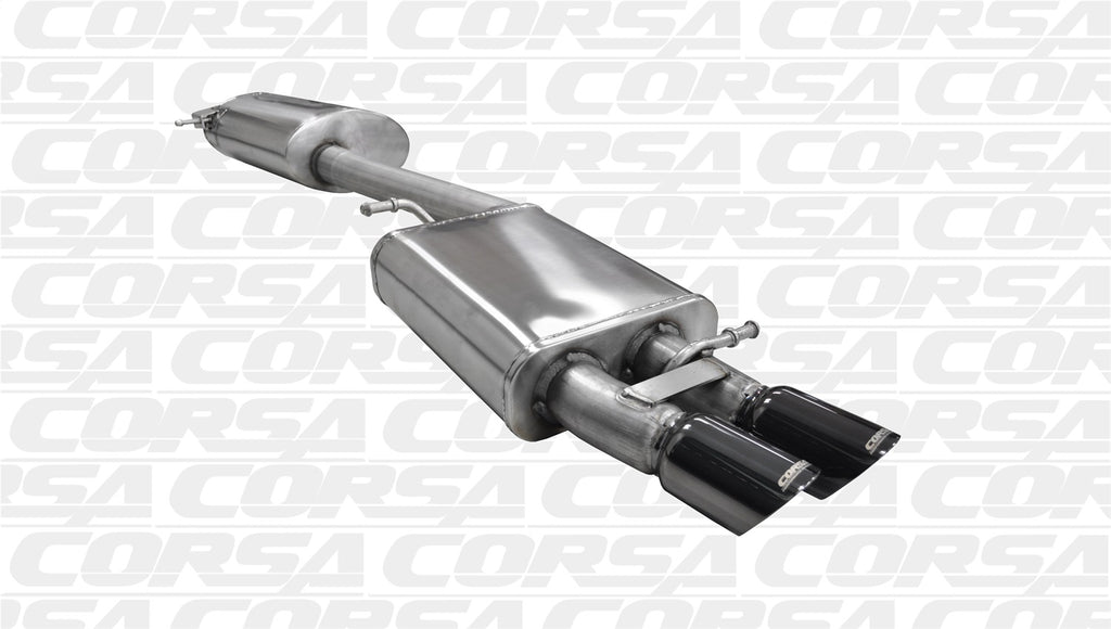 Corsa Performance 14532BLK Touring Cat-Back Exhaust System Fits 09-14 A4