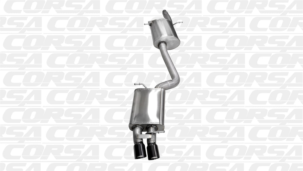 Corsa Performance 14532BLK Touring Cat-Back Exhaust System Fits 09-14 A4