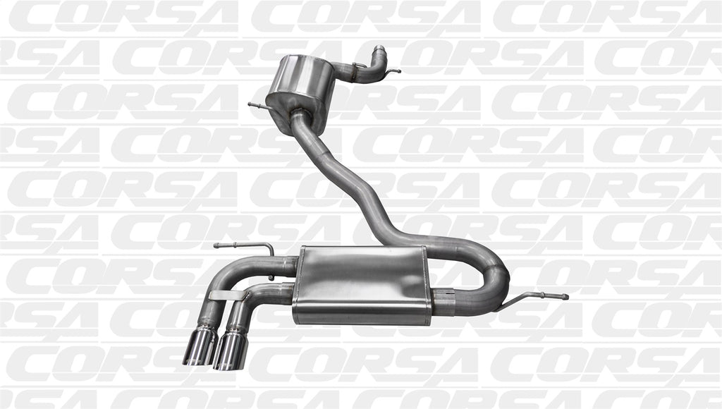Corsa Performance 14545BLK Touring Cat-Back Exhaust System Fits 06-13 A3