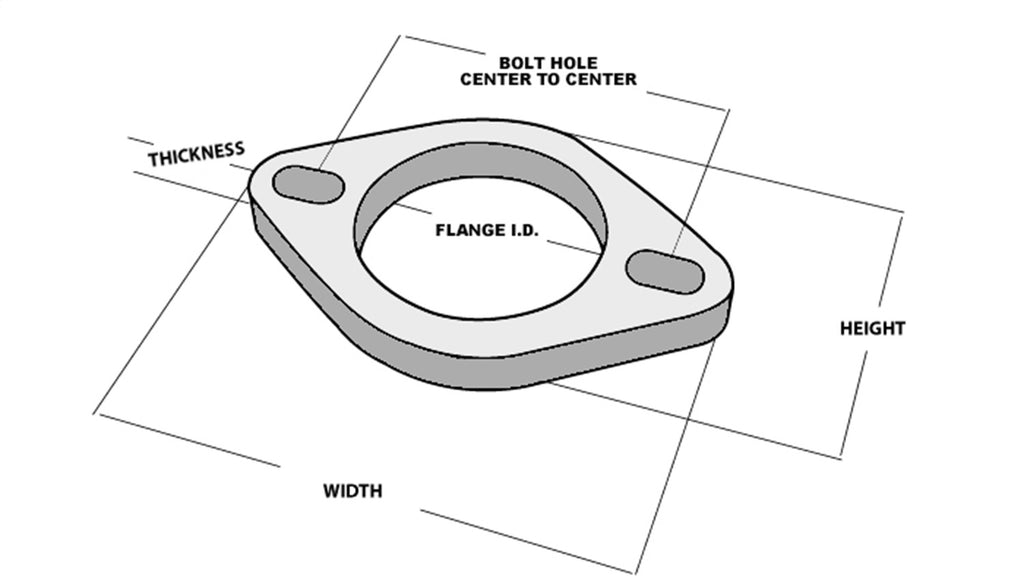 Vibrant Performance 1472S 2-Bolt Stainless Steel Flange