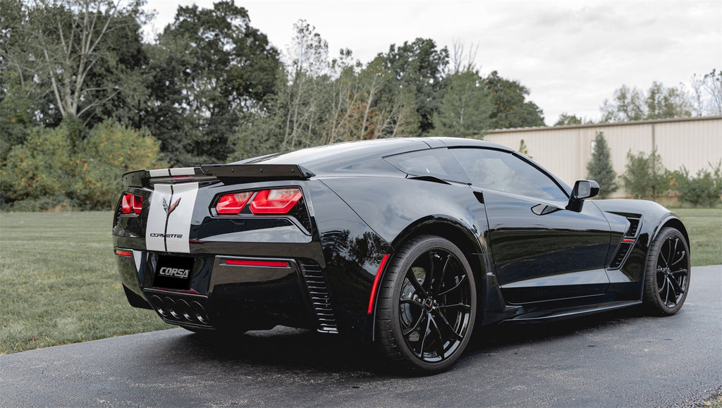 Corsa Performance 14777BLK Xtreme/Touring Axle-Back Exhaust System Fits Corvette